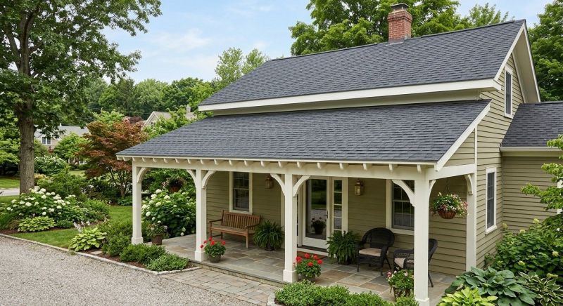 A Frame Roof Installation in Worcester, MA