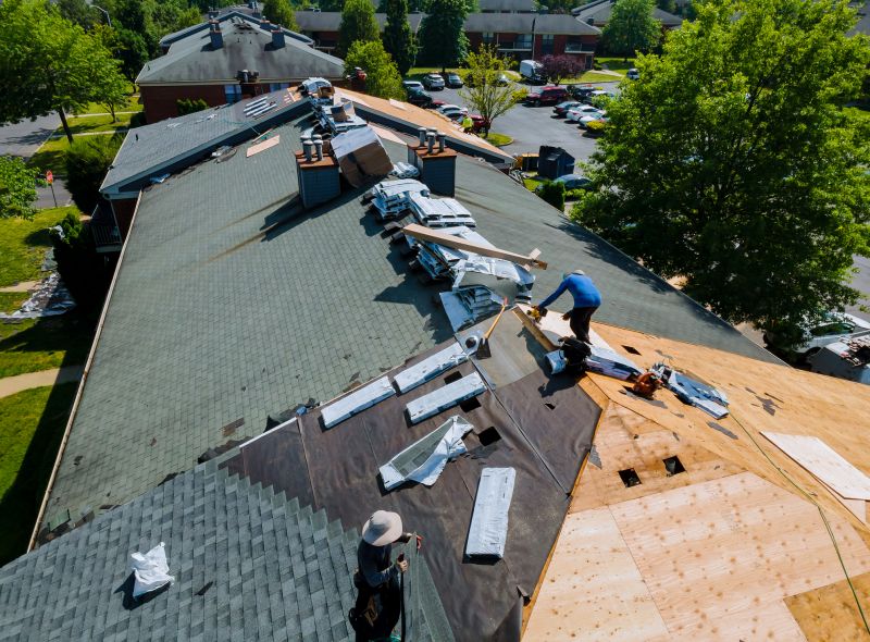 Roof Shingle Installation in Progress