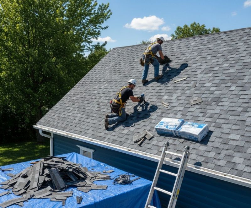 Shingle Roof Replacement in Worcester, MA